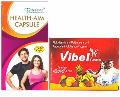 HERBSHD Health-Aim 50 Capsule & Vibel 10 Capsule For Good Health