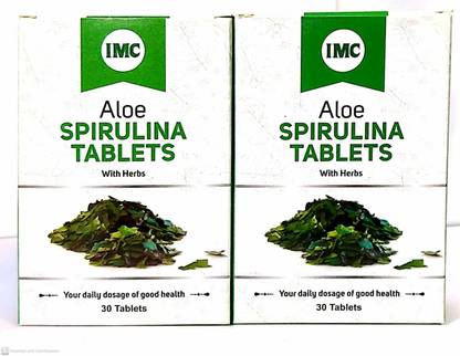 IMC ALOE SPIRULINA TABLETS 2 PCS