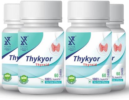 XOVAK PHARMTECH Ayurvedic Thyroid Thykyor Tablet For Normalize functions Stress and Anxiety