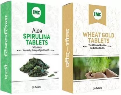 IMC Wheat Gold Tablets and Aloe Spirulina Tablets