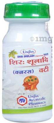 Unjha Shir Shuladi (Vajra Ras) Vati Tablet (2 Packs,40 Each)