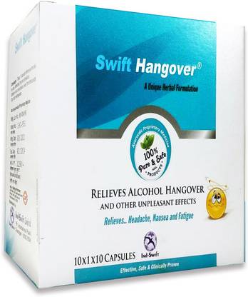 Ind swift Hangover Cure Capsules - Hangover Capsule - Hangover Medicine - Hangover Pills - Hangover Tablets