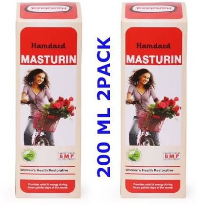 Hamdard Masturin Syrup For Painful Menses, Restore Health and Fitness in Women 200ML =2