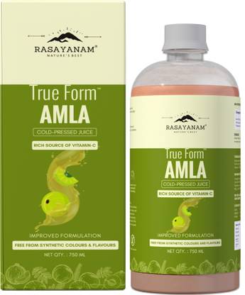 Rasayanam Pure Amla Juice for Healthy Hair & Skin | 2X Vitamin C | Made with Francis Amla