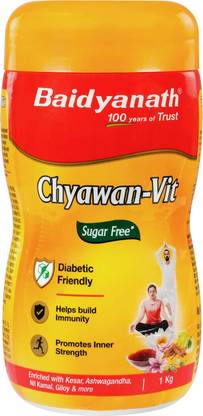 Baidyanath Sugarfree Chyawan Vit- Specially formulated Chyawanprash with No Added Sugar- With Benefits of Amla, Ashwagandha and Almonds