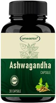 CaptainFitness Captain Biotech's Ashwagandha Capsule | Support Strength & Energy (30 Caps)