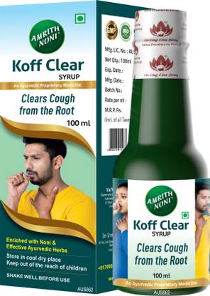 AMRITH NONI Koff Clear Ayurvedic Herbal Cough Syrup | Relief Against Cough & Cold - 100ml
