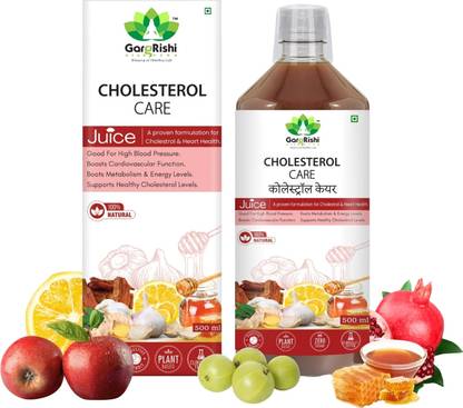 GargRishi Ayurveda Cholesterol Care Juice Natural Heart Health Drink Supports
