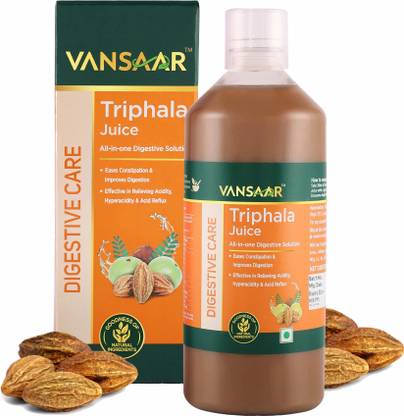 VANSAAR Triphala Juice-1L | Digestive & Gut Health Solution | Constipation relief