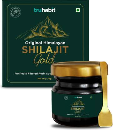 TruHabit Original Himalayan Shilajit Gold Resin (20g), Natural & Lab Tested