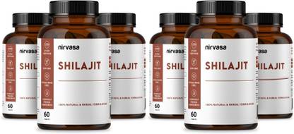 Nirvasa Shilajit Tablets with Shilajit Extract For Energy & Stamina