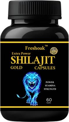freshoak Pure Natural & Herbal Shilajit Gold Capsules 500mg- 60 Capsules