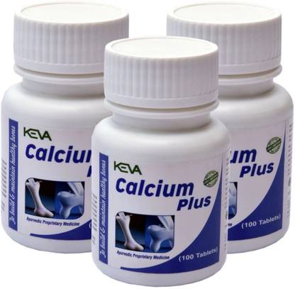 KEVA Calcium Plus Tablets -300 (Tab) Helps to maintain the strong and healthy bones