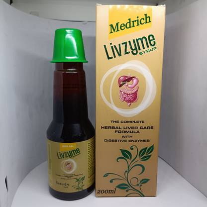 मेडरिच Livzyme syrup 200ml The Complete improve liver function Harbal Liver Care