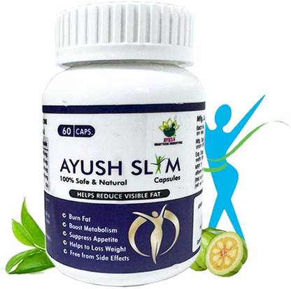 Ayush Slim Helps Reduce Visible help to loss weight Fat 60 Capsules