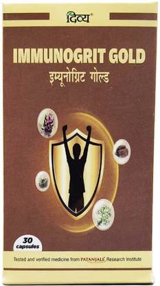 PATANJALI Divya Immunogrit Gold Capsules to Boost Your immunity 30 Capsules