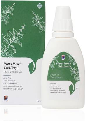 Planet Herbs Tulsi Drops (30ml) Boosts Immunity, Detoxifies & Promotes Skin Health