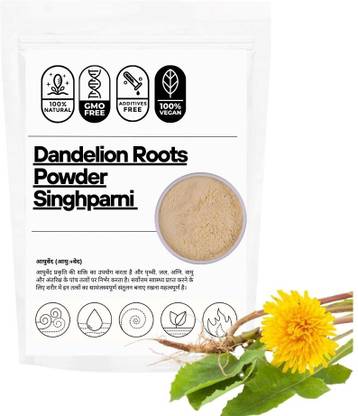 Prashv Dandelion Root Powder | Singhparni Powder | 100% Natural & Pure | Herbal Tea Unflavoured Herbal Tea Pouch
