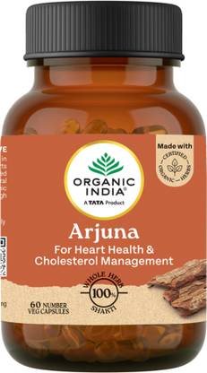 ORGANIC INDIA Arjuna 60 Capsule Bottle