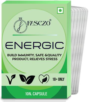 Fasczo ENERGIC Wellness Energy Capsule For Men | Embrace Life Filled With Enthusiasm