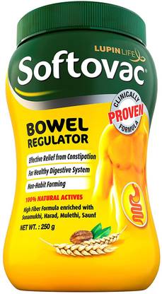 Softovac Bowel Regulator for Effective Relief from Constipation | 250 g