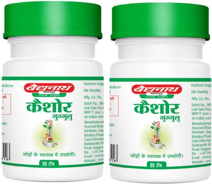 Baidyanath Kaishore Guggulu 80 Tablets (Pack of 2)