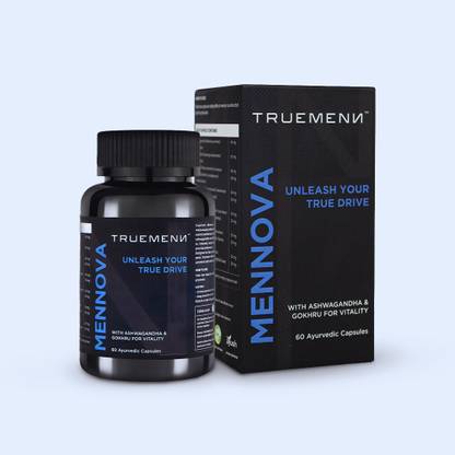 Truemenn Mennova Power Capsule For Men | Safed Musli, Ashwagandha & Tribulus Terristris