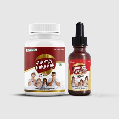Dr.Satnam's Arogyam Ayurveda Allergy Rakshak Tablets& Ghee (Combo for Allergy Treatment)