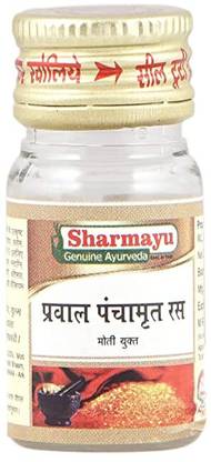 SHARMAYU Prawal Panchamrit Ras (Moti Yukt) 10Tab