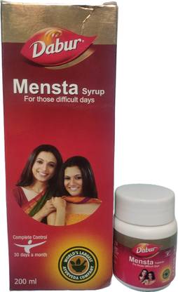 Dabur MENSTA SYRUP & MENSTA TAB (AYURVEDIC COMBO FOR DIFFICULT DAYS)