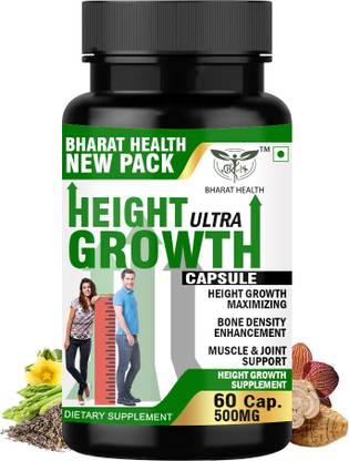 BHARAT HEALTH HEIGHT ULTRA GROWTH CAPSULE (60 VEG CAPSULE)