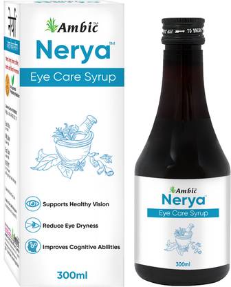 AMBIC Nerya Eye Care Syrup for Relieves Eye Strain and Supports Healthy Vision - 300ml