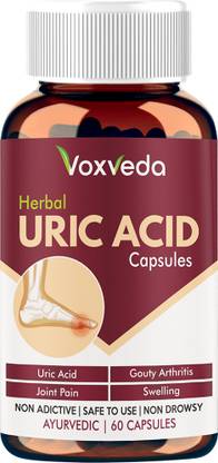 voxveda Uric Acid Capsules | Herbal Joint Support Supplement | Uric Acid for Pain Relief
