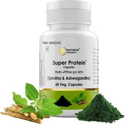 Raytheon Organics Super Protein Capsules for Enhanced Strength, Muscle Recovery & Performance