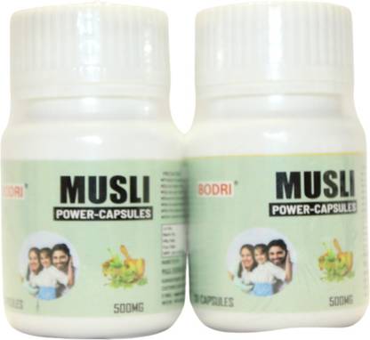 BODRI MUSLI- POWER Capsules With Safed Mulsi For Improve Strength