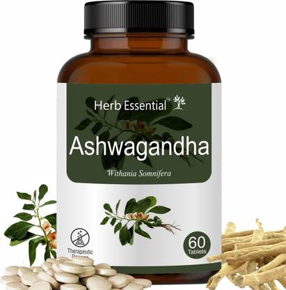 Herb Essential Ashwagandha 500Mg Tablet - 60 Count