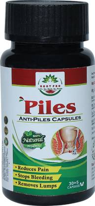ROOT PRO Anti-Piles Capsules For Piles burning & pain, Fissure I Fast relieve in bleeding