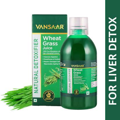 VANSAAR Wheatgrass Juice | Natural Liver detox juice |Gut Cleanser Juice