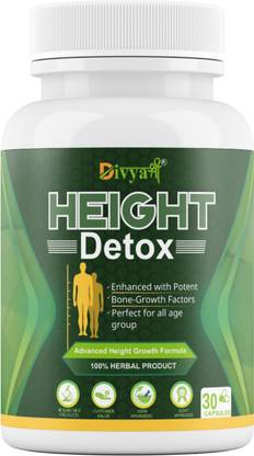 दिव्यश्री Height Detox Pack of 3 for Height Gain Height Increasing & Growth Bones Increase