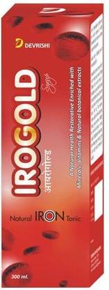 Devrishi Ayurved Bhawan Iron Gold Syrup For Increase Red Blood Cells | Boost Immunity | Iron Supplement
