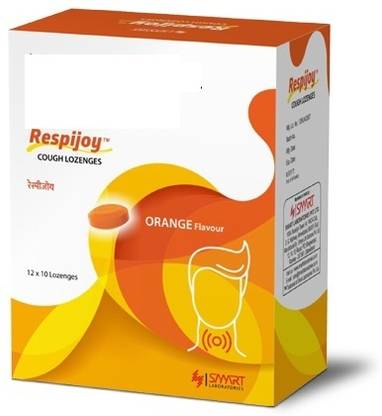 RESPIJOY Lozenges Quick Relief from Sore Itchy Scratchy Throat Orange Tablets (10 x 10)