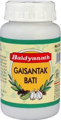 Baidyanath Gaisantak Bati, Reduces and neutralizes acid levels | Provide quick relief from common digestive problems like gas, hyperacidity, flatulence and bloating |