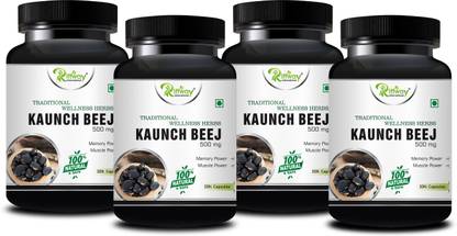 Riffway Kaunch Beej Vitamine Capsules Rilieves Stress Rejuvenate Mind & Improves Growth