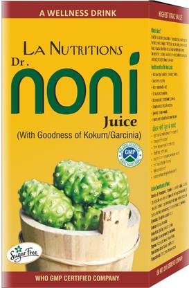 la nutraceuticals La Nutra's Dr Noni Juice for Healthy Joint | Boosts Immune System Helps Maintain a Healthy Heart.