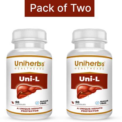 Uniherbs Uni L Capsule For Liver Problems Detox,Protection Against Fatty Liver pack of 2