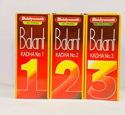 Baidyanath Balant Kadha Comby Pack (No-1,2 & 3), 600ml, Post Delivery, Blood Circulation