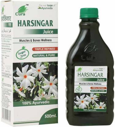 Cura Night Jasmine Parijat Harsingar Leaf Juice - 500 ml