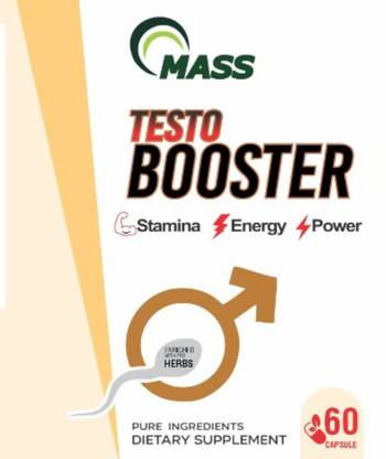 MASS Testo Booster for Men Extreme Anabolic Advanced Testosterone Booster 60 Capsules