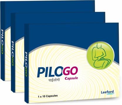 Leeford Pilogo Ayurvedic Capsules | Helps with Piles Pain, Inflammation & Constipation