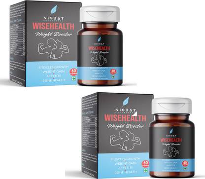 Nisbat Futurherbs Wisehealth Weight Booster For Muscles Growth-Weight Gain -Appetite I Bone Health